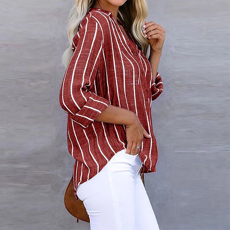 Gestreepte Blouse Dames | Casual En Modieus