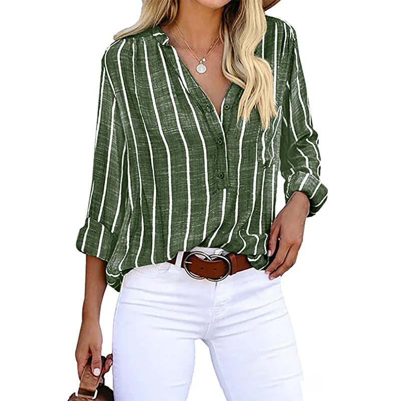 Gestreepte Blouse Dames | Casual En Modieus