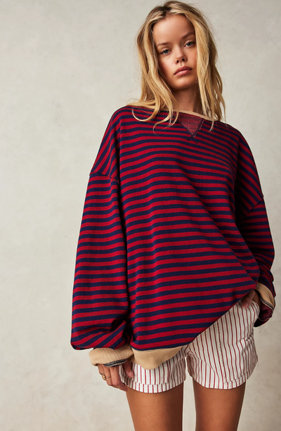 Gestreepte Oversized Sweater | Comfortabele Pasvorm