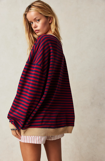 Gestreepte Oversized Sweater | Comfortabele Pasvorm