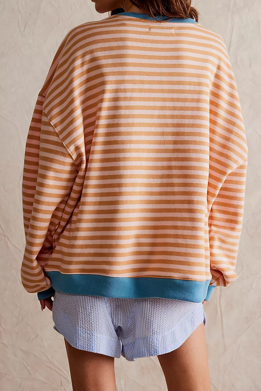 Gestreepte Oversized Sweater | Comfortabele Pasvorm