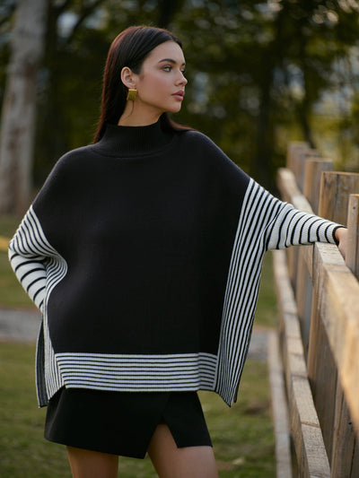 Gestreepte Poncho | Stijlvol En Comfortabel