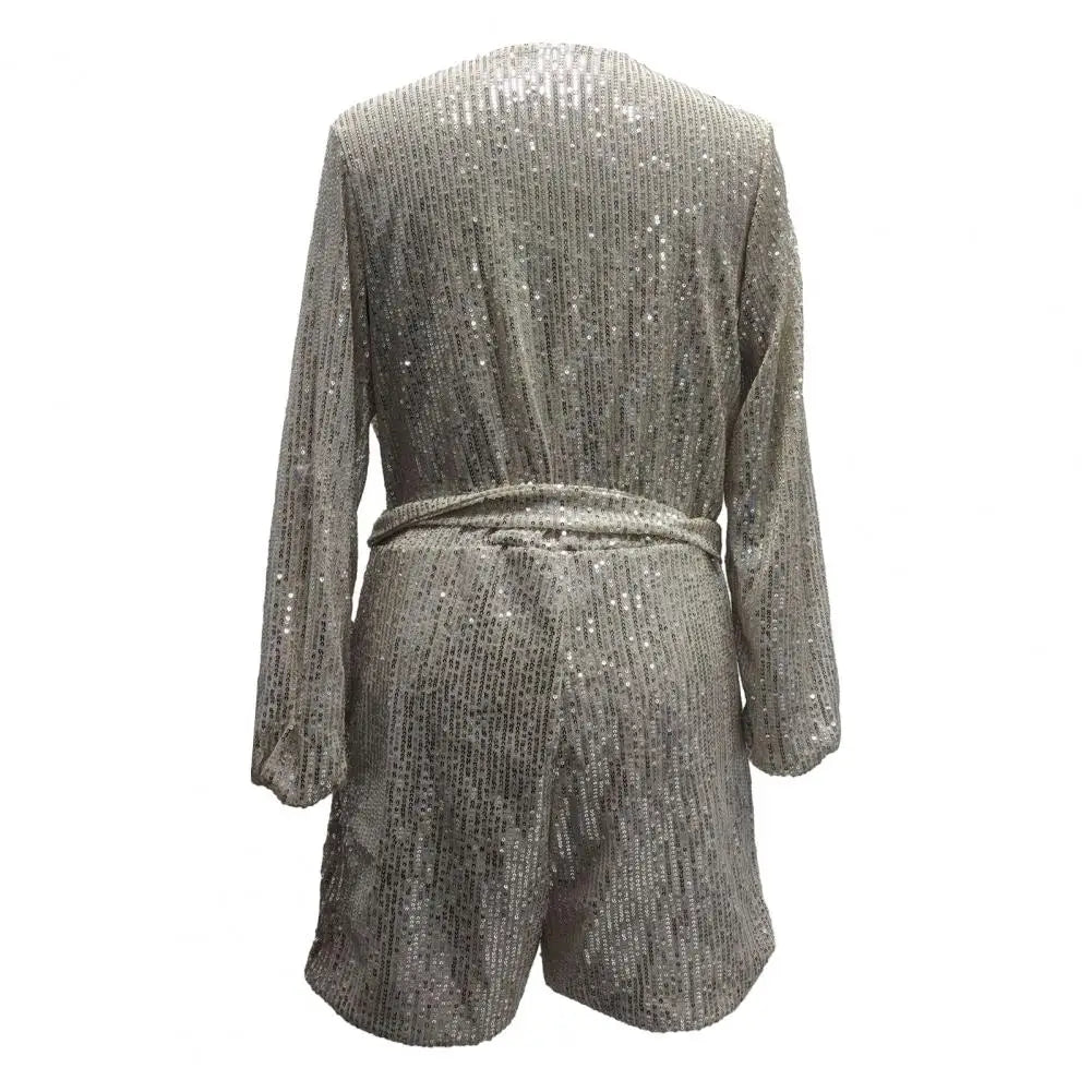 Glitter Wrap Jurk | Pailletten Feestlook