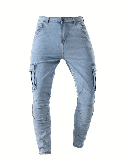 Heren Cargo Jeans | Slim Fit Stretch