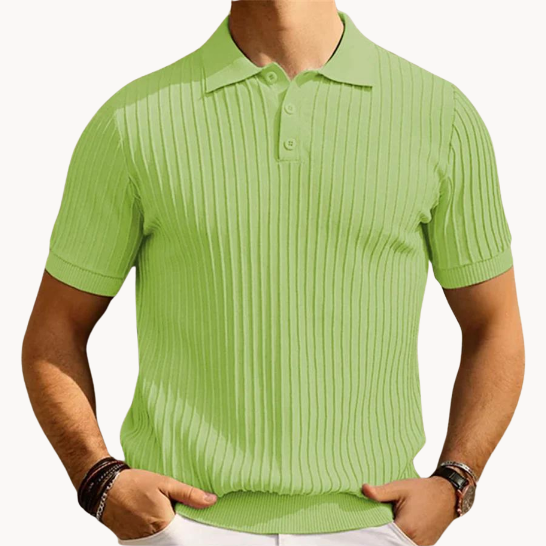 Heren Gebreide Polo Shirt | Stijlvol En Comfortabel