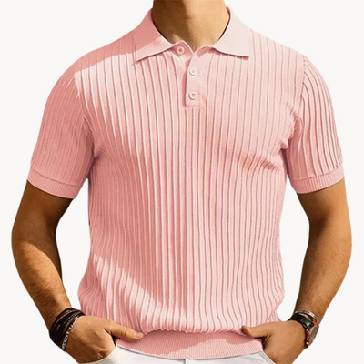 Heren Gebreide Polo Shirt | Stijlvol En Comfortabel