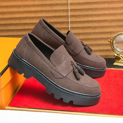 Heren Loafers | Klassiek Suède Met Chunky Zool