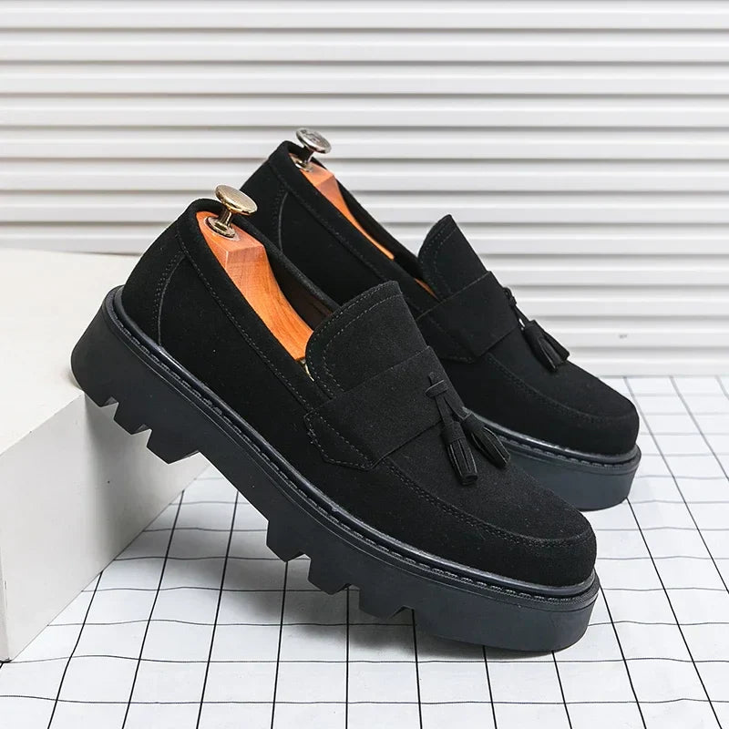 Heren Loafers | Klassiek Suède Met Chunky Zool