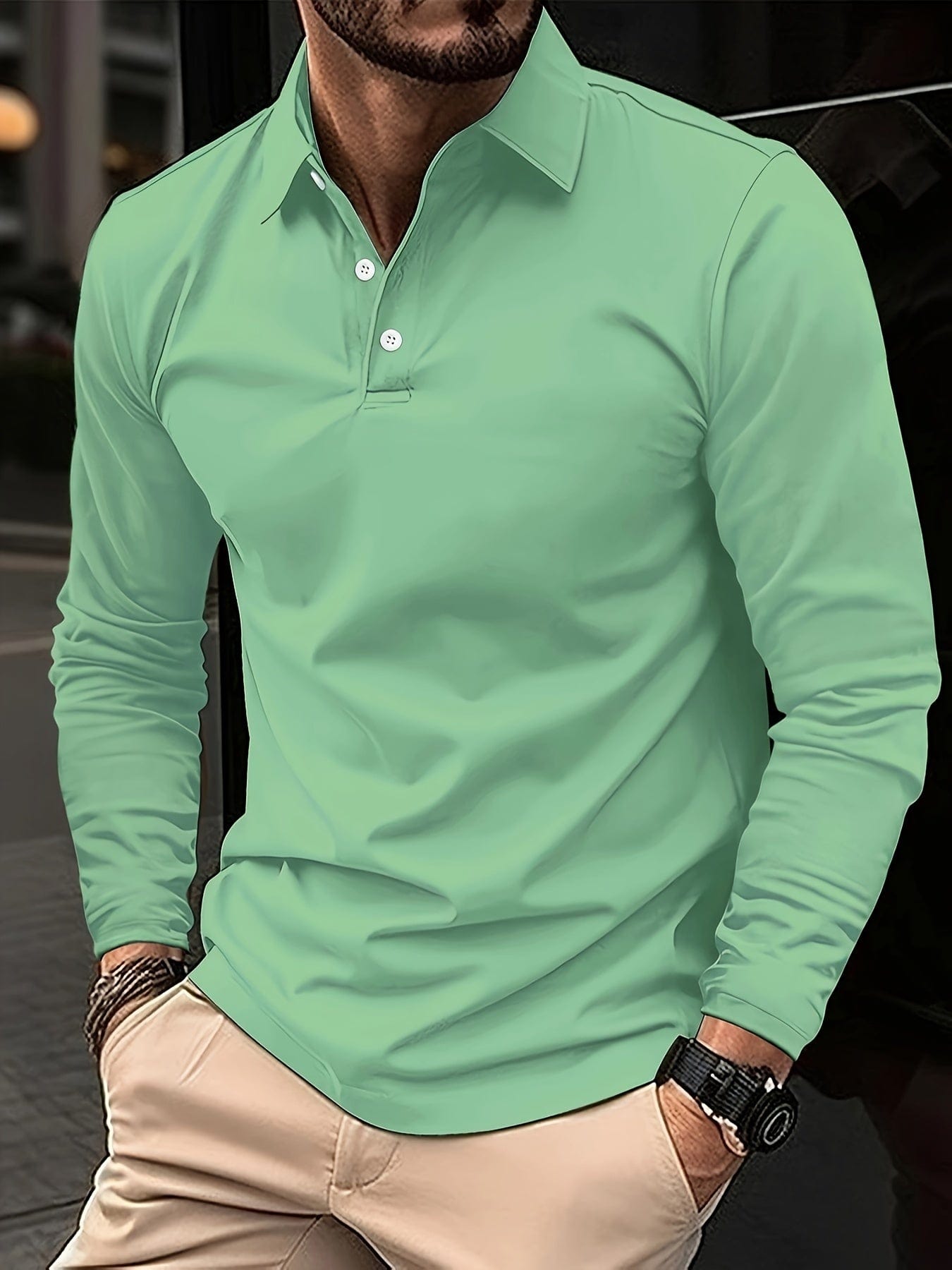 Heren Polo Longsleeve | Stijlvol & Comfortabel