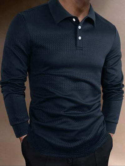 Heren Poloshirt Met Lange Mouwen | Stijlvol En Comfortabel