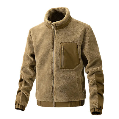 Heren Sherpa Jas | Warme Outdoor Fleece