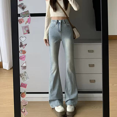 High-Waist Flared Jeans | Retro Look