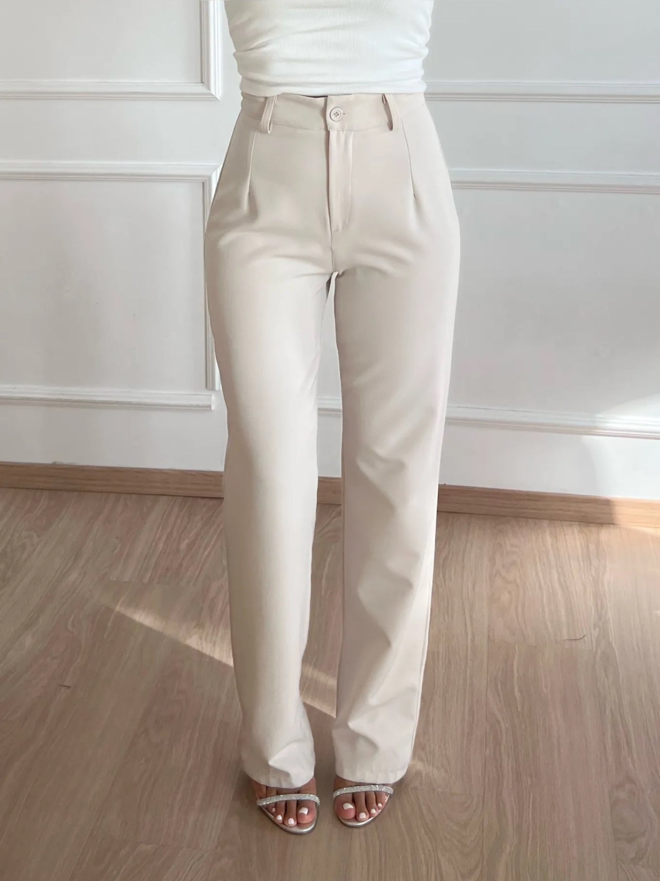 Hoge Taille Wijde Broek | Stijlvol & Comfortabel