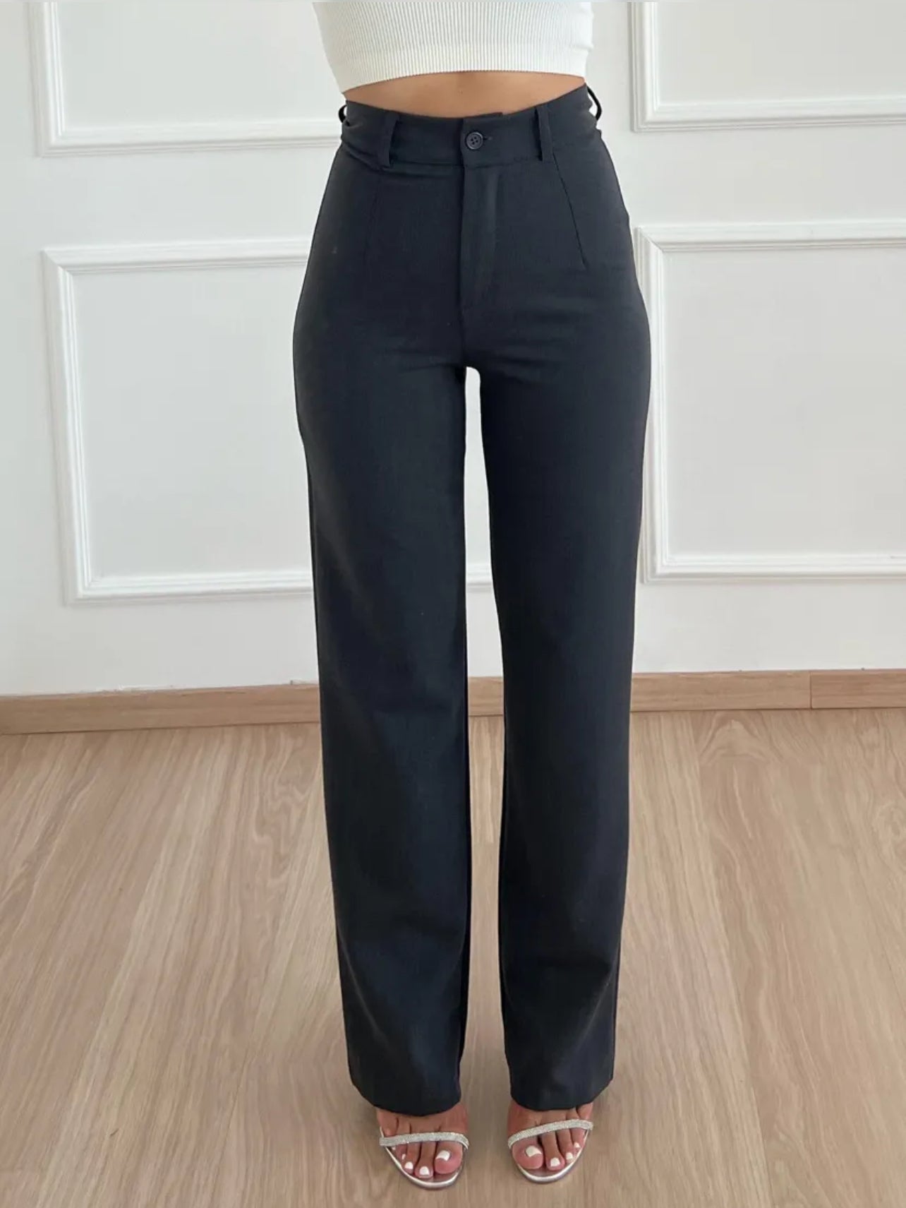 Hoge Taille Wijde Broek | Stijlvol & Comfortabel