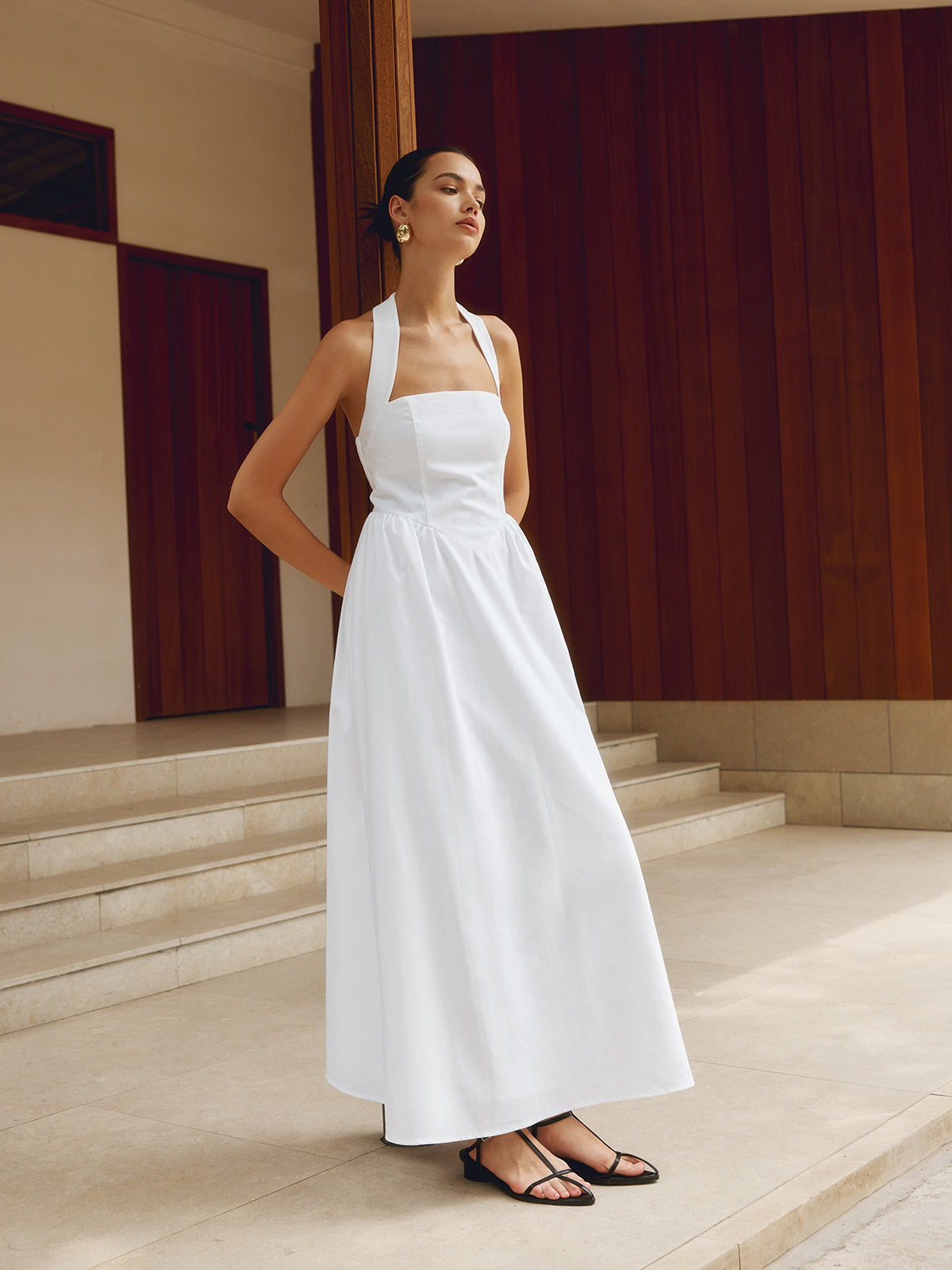 Lange Halterjurk | Elegante Maxi-Jurk