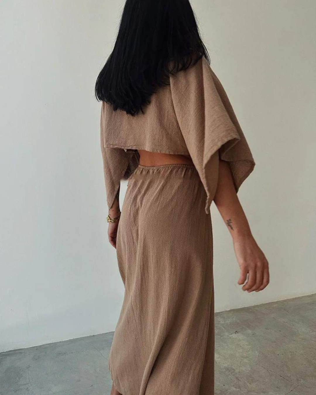 Lange Maxi Jurk | Bohemian Cut-Out Ontwerp