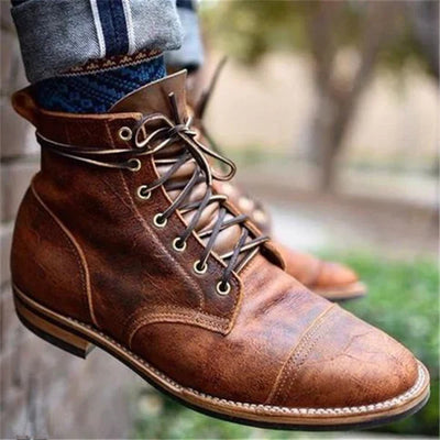 Leren Herenschoenen | Vintage Enkelboots