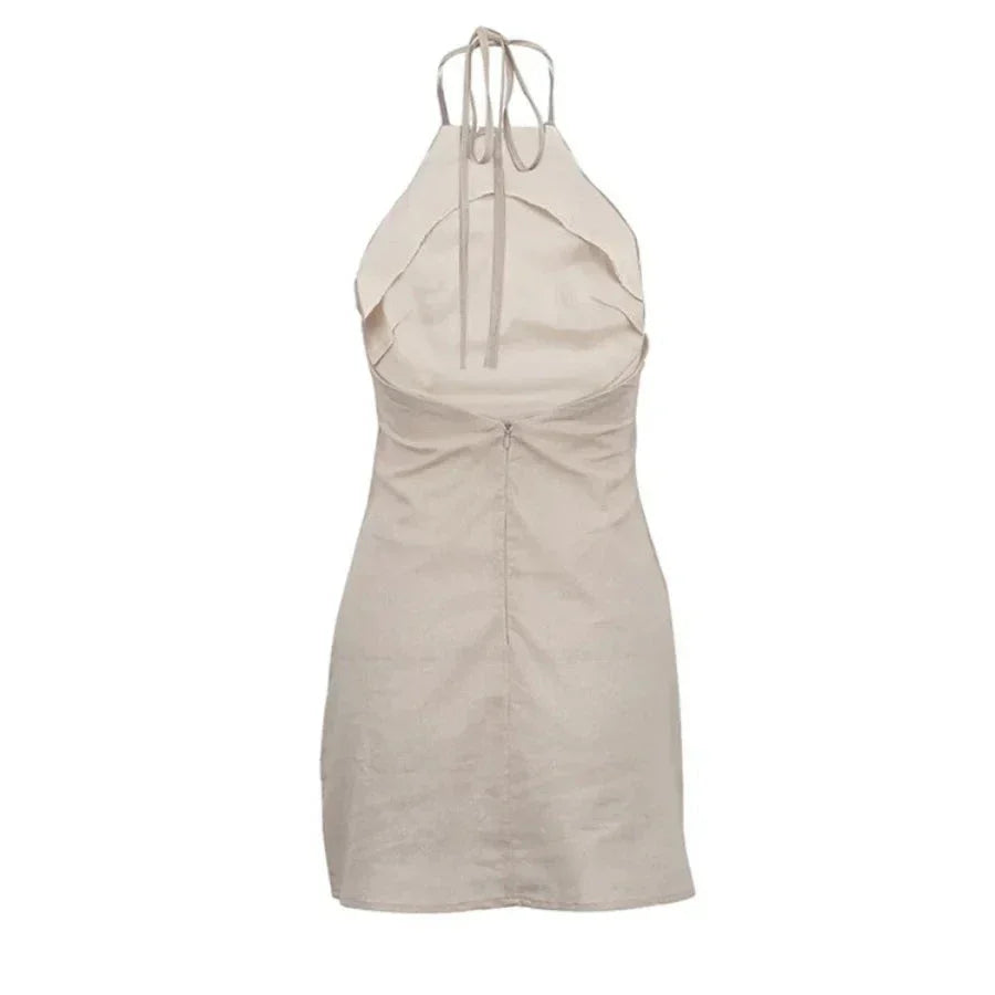 Linnen Halter Jurk | Zomerse Elegantie