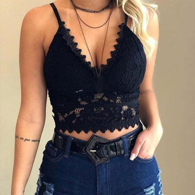 Luxe Kant Crop Top | Verstelbare Spaghetti Bandjes