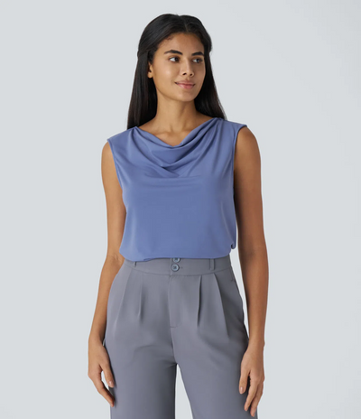 Mouwloze Drape Top | Elegant & Comfortabel