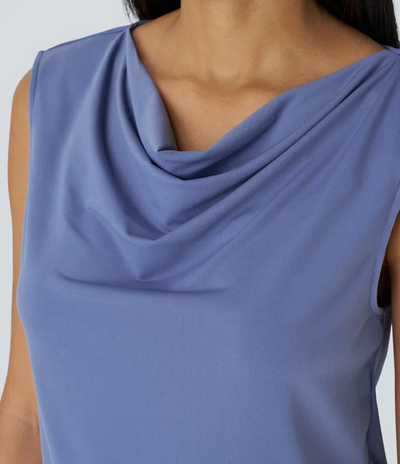 Mouwloze Drape Top | Elegant & Comfortabel