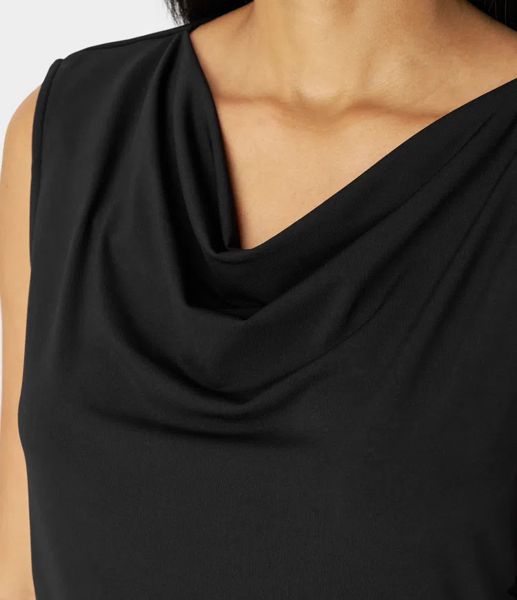 Mouwloze Drape Top | Elegant & Comfortabel