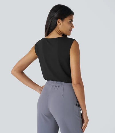 Mouwloze Drape Top | Elegant & Comfortabel