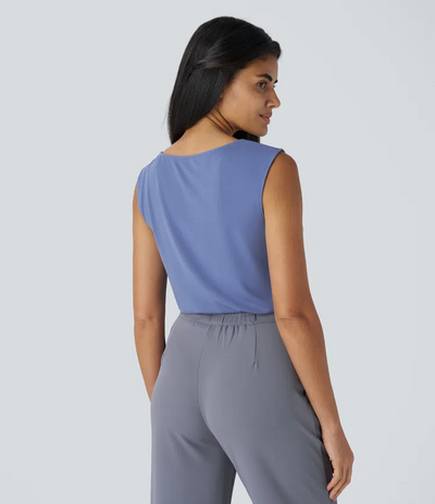 Mouwloze Drape Top | Elegant & Comfortabel