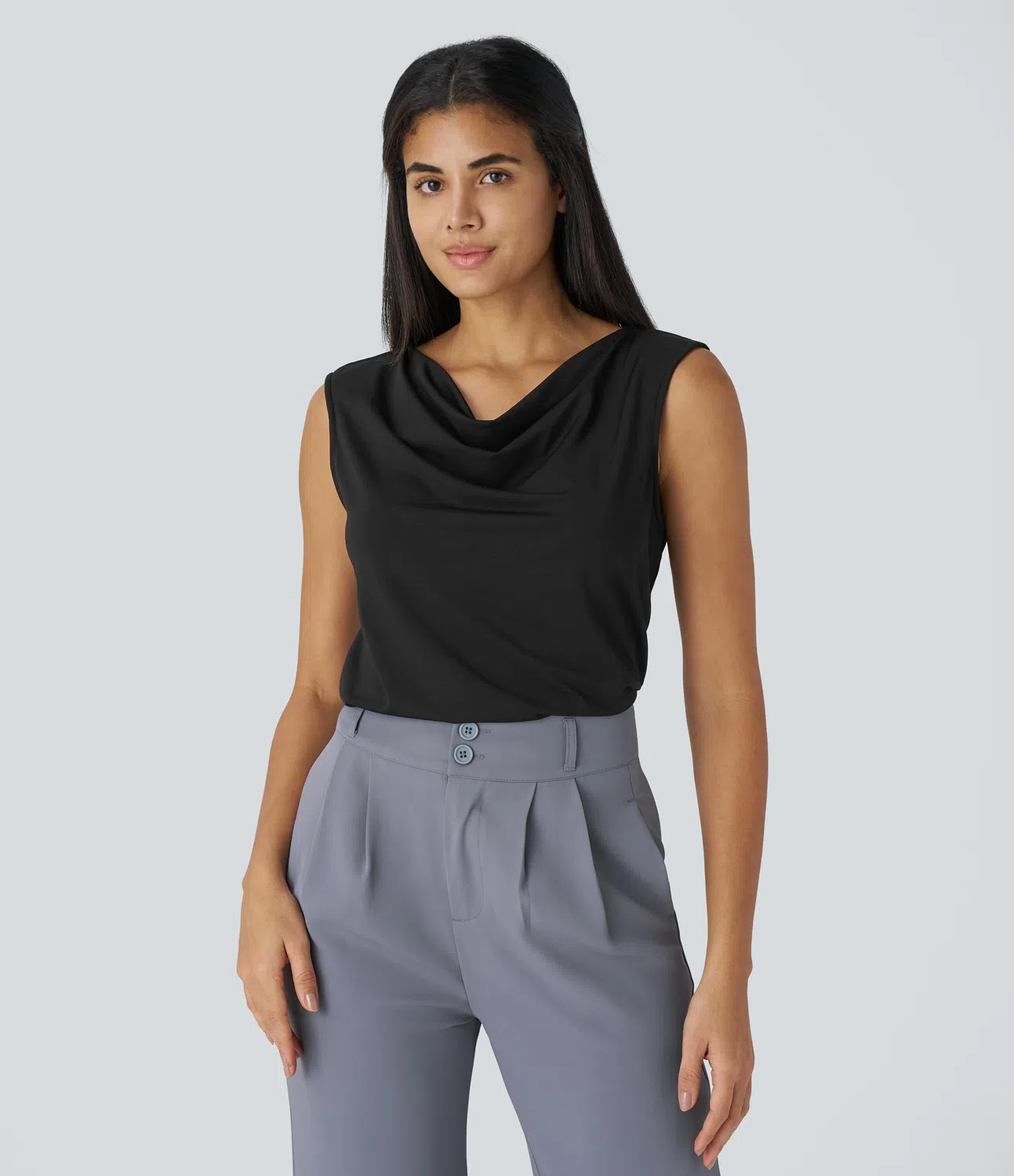 Mouwloze Drape Top | Elegant & Comfortabel