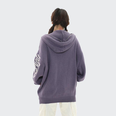 Oversized Gebreide Hoodie | Sterrenpatroon & Warme Stof