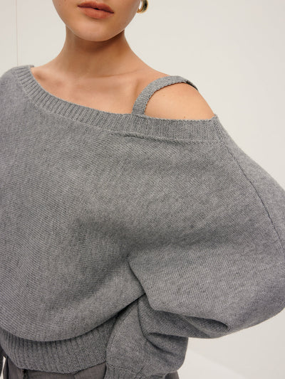 Oversized Trui | Off-Shoulder Design