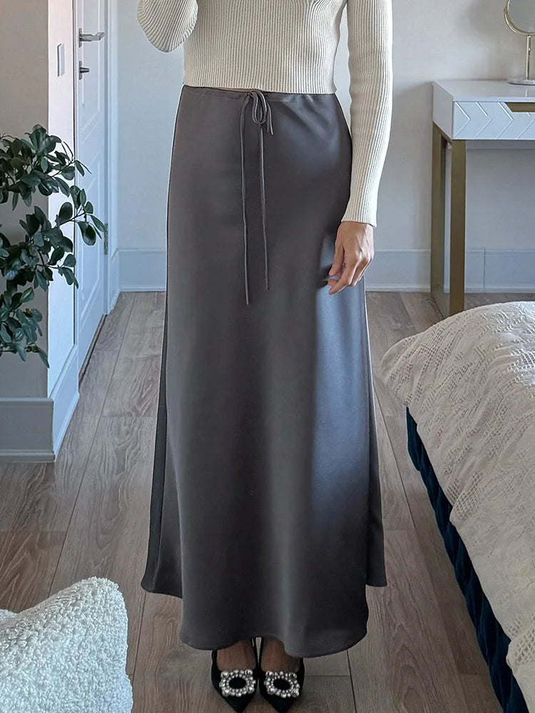 Satijnen Maxi Rok | Elegant En Comfortabel