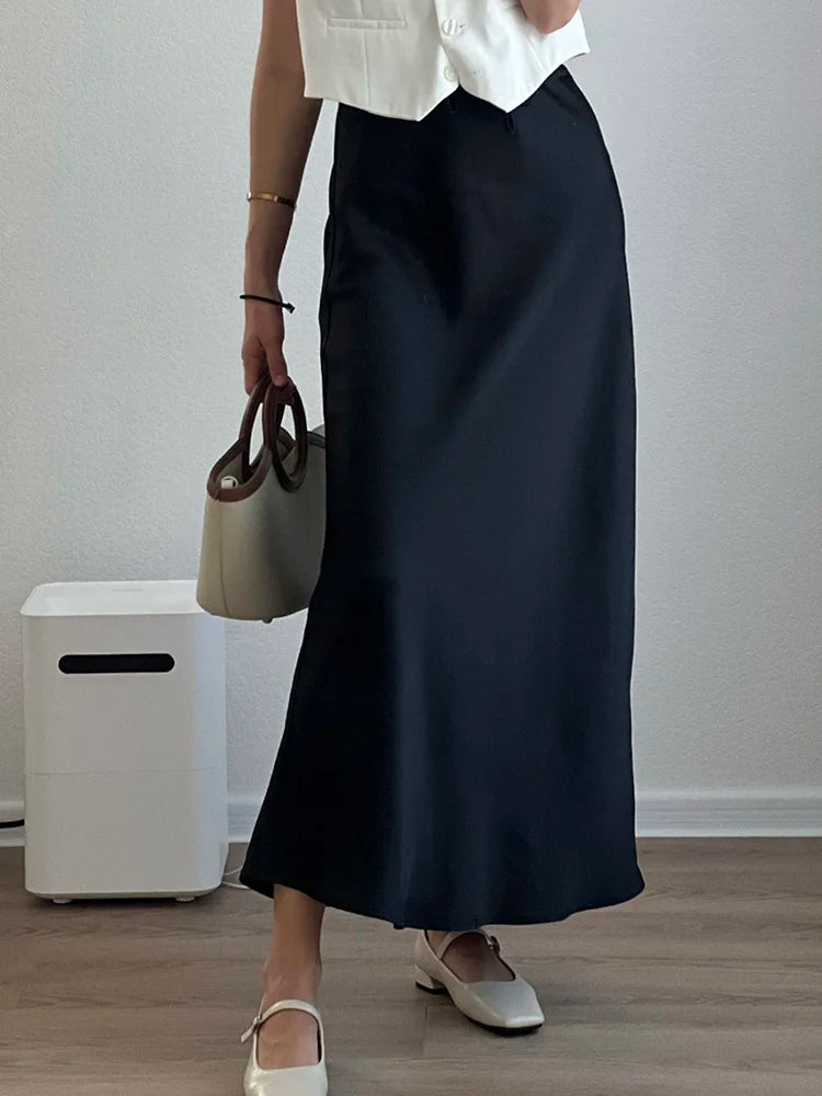 Satijnen Maxi Rok | Elegant En Comfortabel