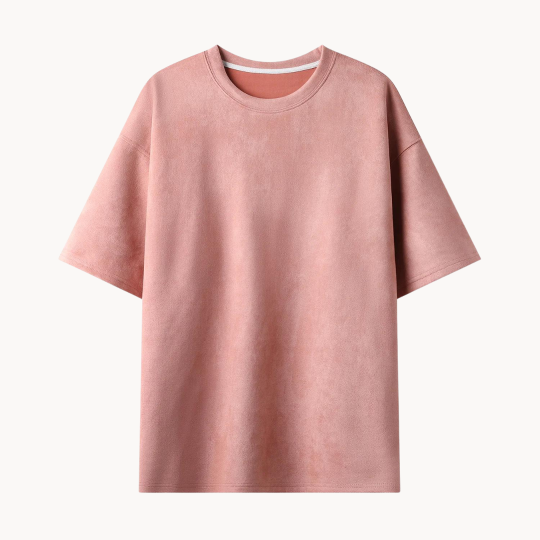 Suède-Look T-Shirt | Stijlvol En Comfortabel