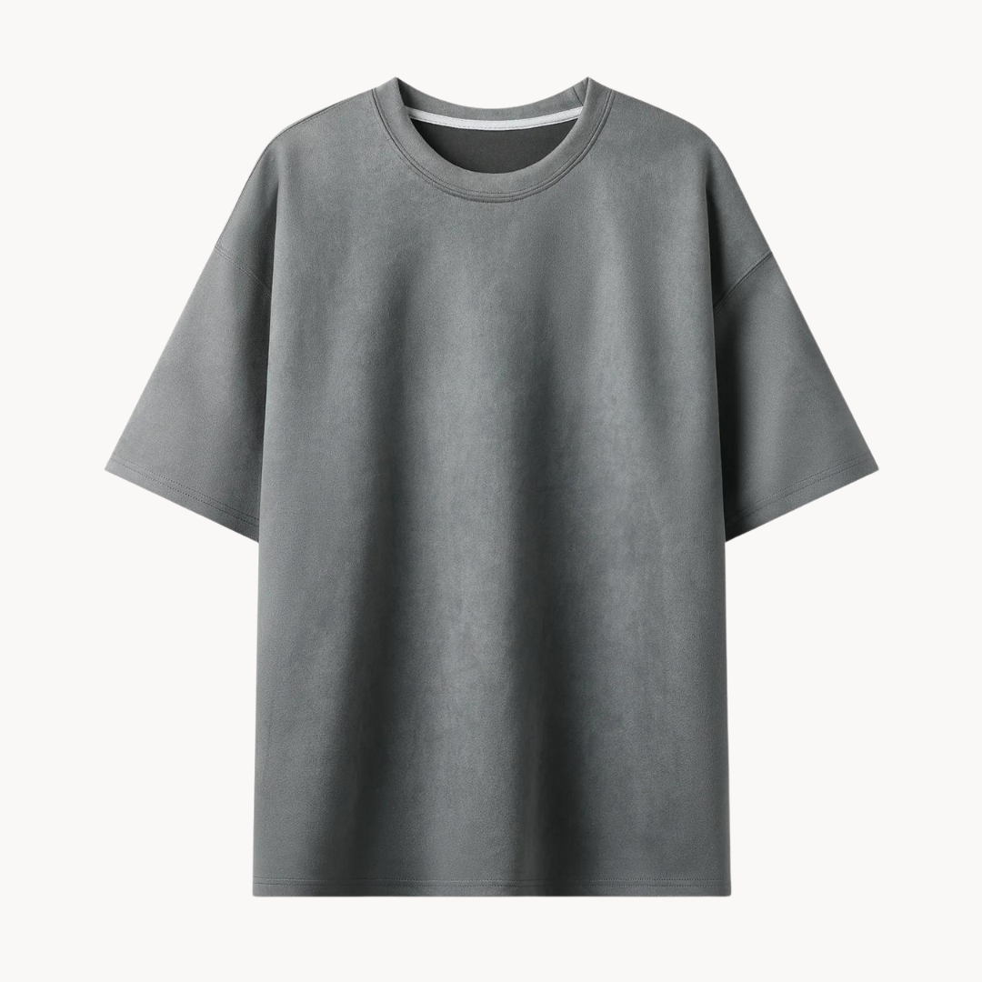 Suède-Look T-Shirt | Stijlvol En Comfortabel