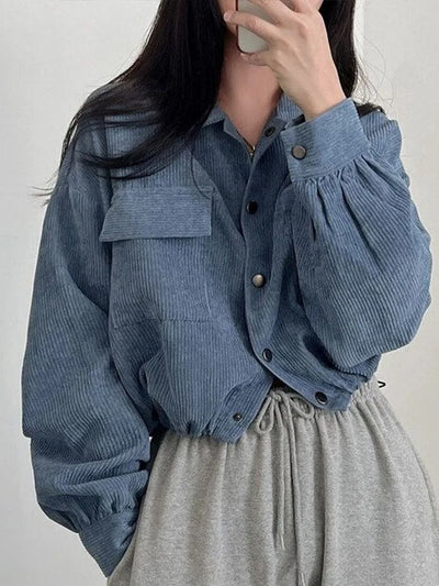 Trendy Corduroy Blouse | Oversized En Comfortabel