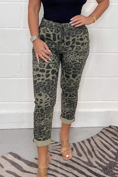 Trendy Dames Joggingbroek | Camouflage & Dierenprint