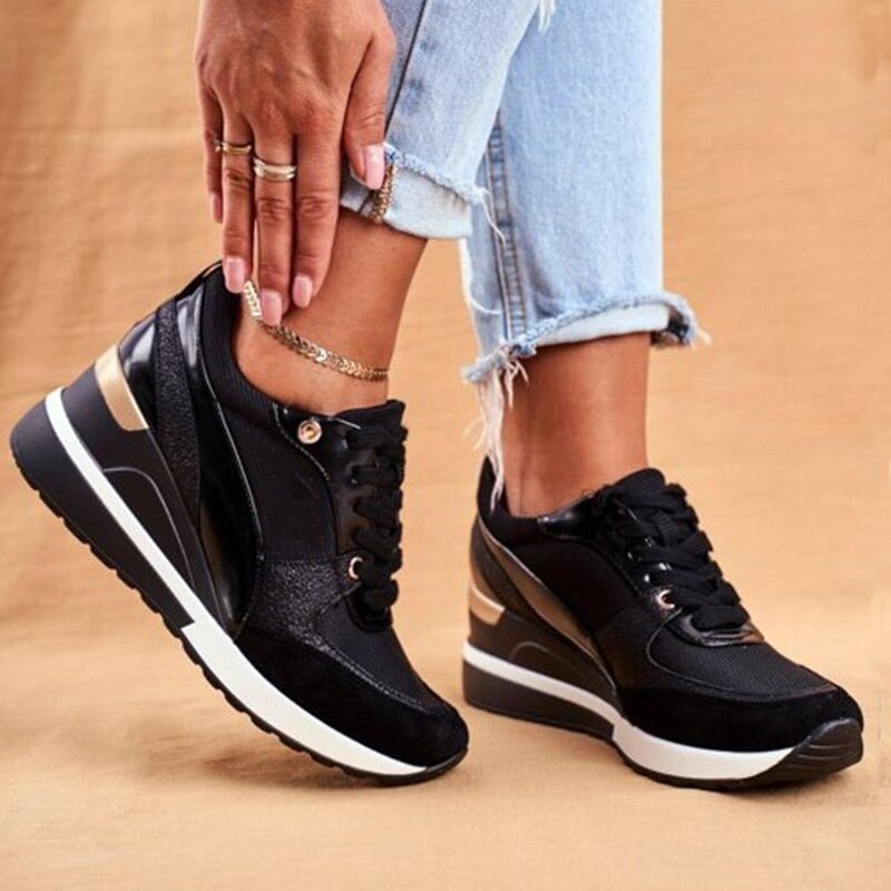 Trendy Dames Sneakers | Modieuze Wedge Zolen