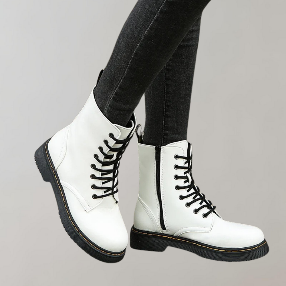 Trendy Dames Veterboots | Comfortabele Enkelboots