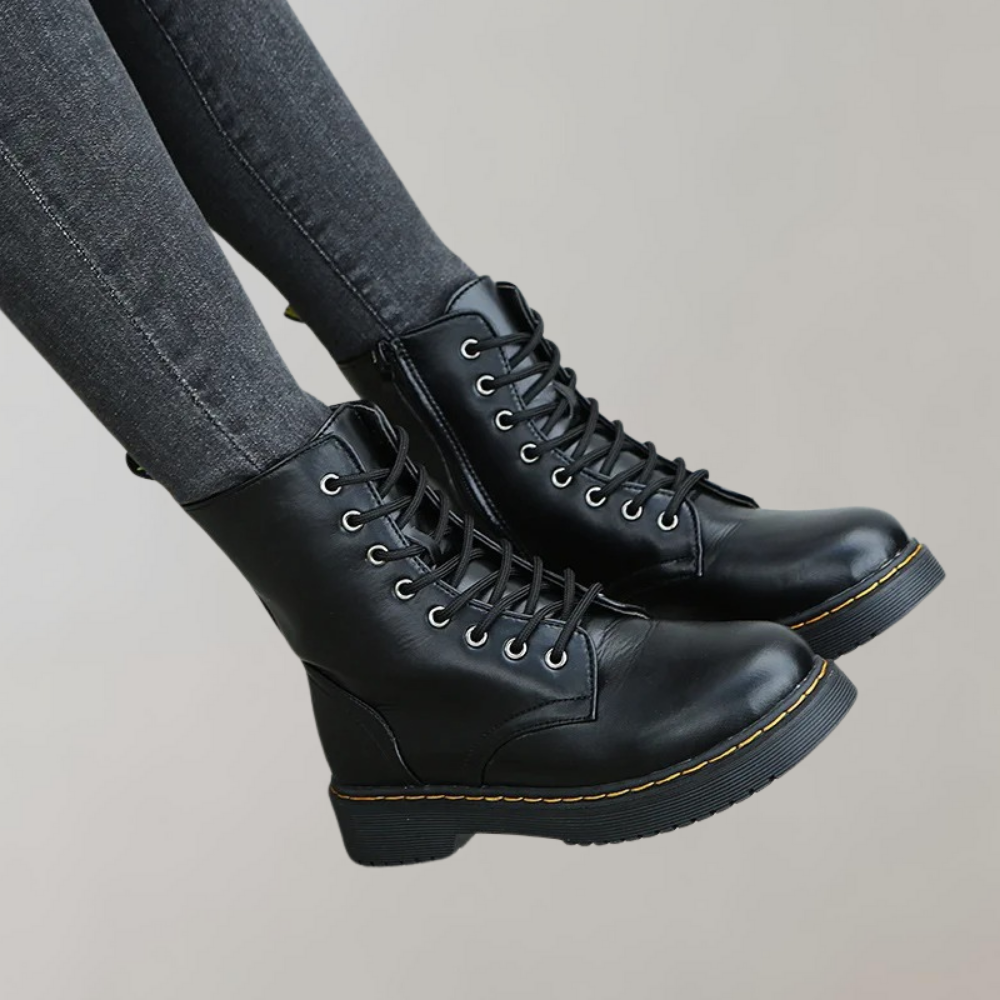 Trendy Dames Veterboots | Comfortabele Enkelboots