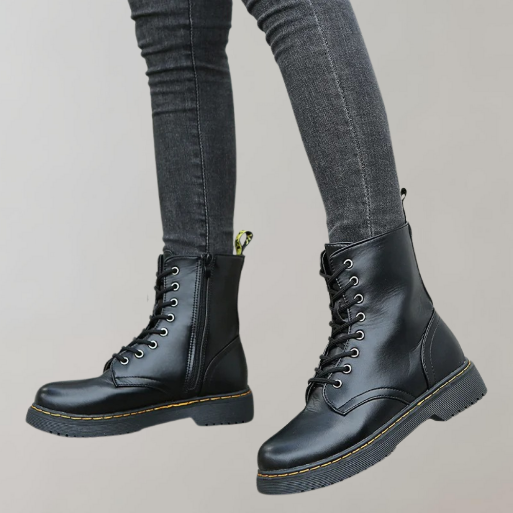 Trendy Dames Veterboots | Comfortabele Enkelboots