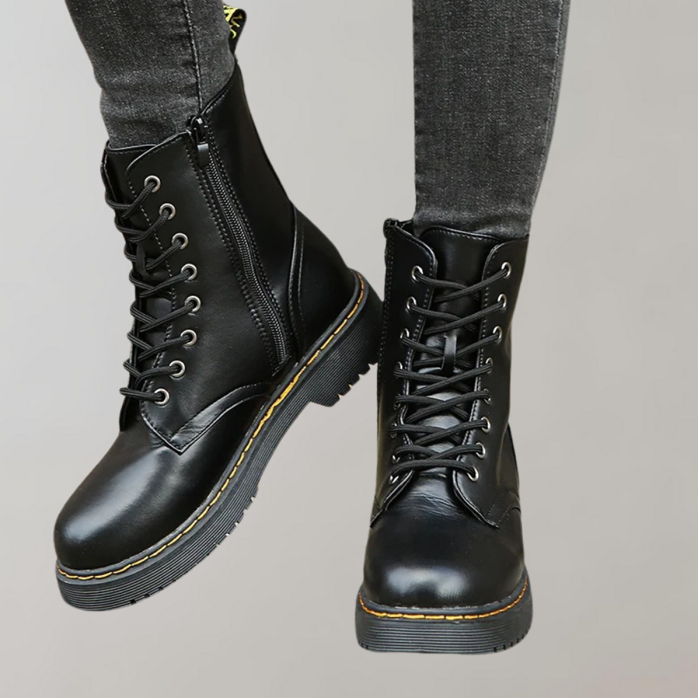 Trendy Dames Veterboots | Comfortabele Enkelboots