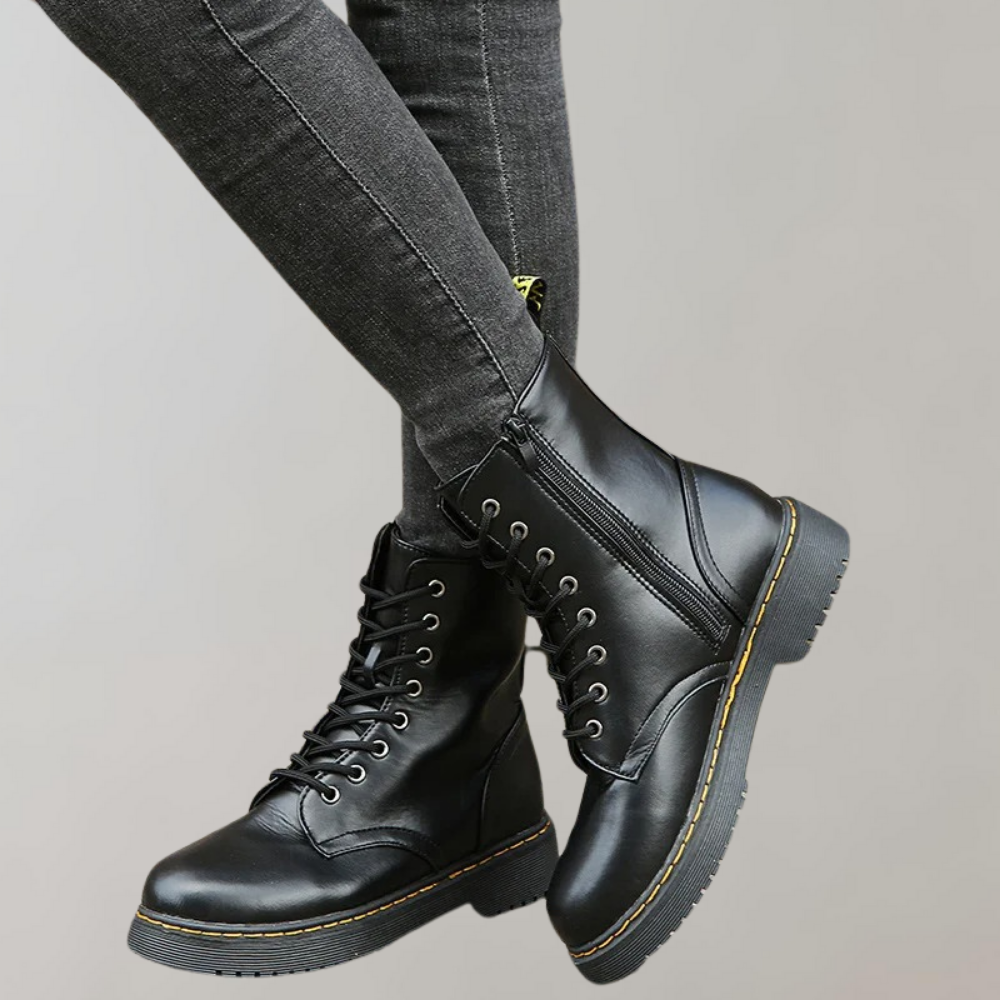 Trendy Dames Veterboots | Comfortabele Enkelboots