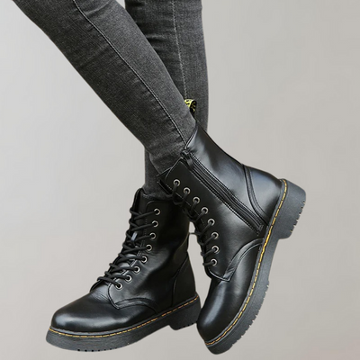 Trendy Dames Veterboots | Comfortabele Enkelboots