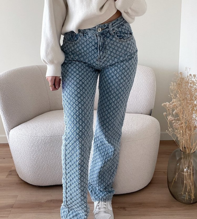 Trendy Denim Jeans | Uniek Patroon