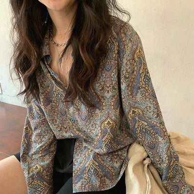 Vintage Blouse | Paisley Patroon