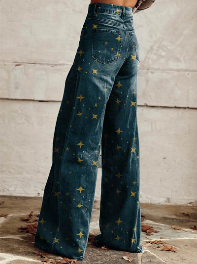 Vintage Wide-Leg Jeans | Sterrenprint Denim