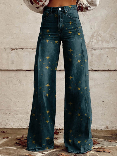 Vintage Wide-Leg Jeans | Sterrenprint Denim