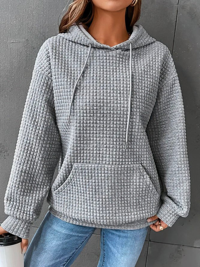 Warme Dames Hoodie | Zachte Wafelstof