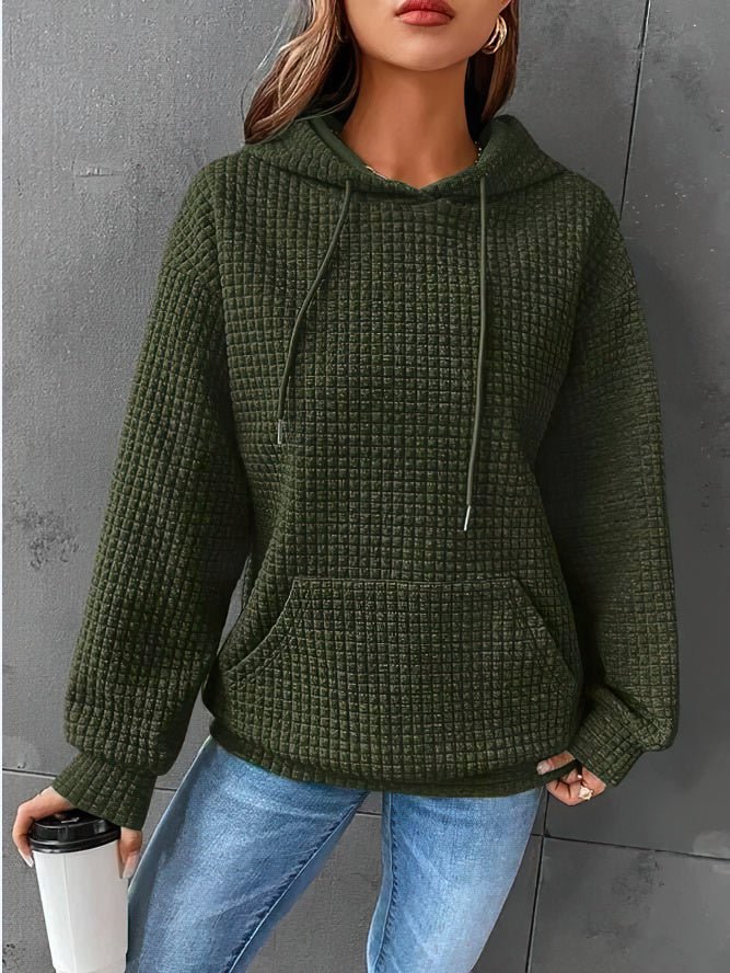 Warme Dames Hoodie | Zachte Wafelstof